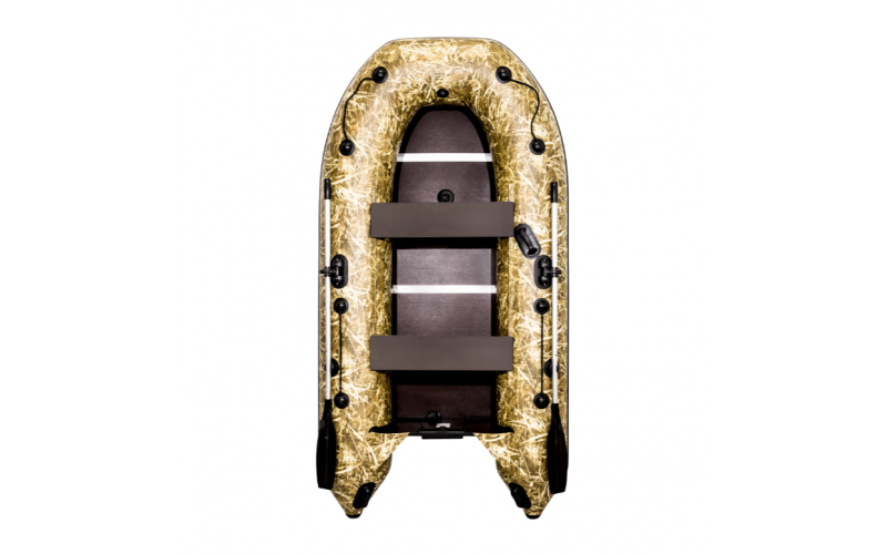 Лодка Ривьера Компакт 2900 СК камуфляж светлый камыш