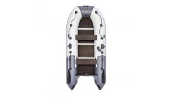Лодка Ривьера Компакт 3200 СК "Комби" светло-серый/графит