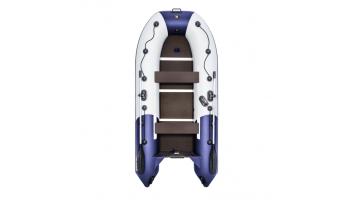 Лодка Ривьера Компакт 3200 СК "Комби" светло-серый/синий