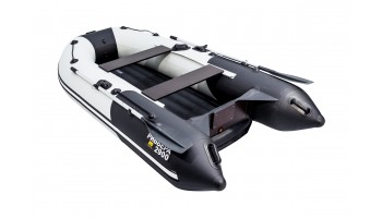 Лодка Ривьера Компакт 2900 НДНД Комби светло-серый/черный  